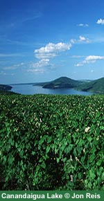 Canandaigua Lake in the Finger Lakes, New York USA. Photo by Jon Reis.