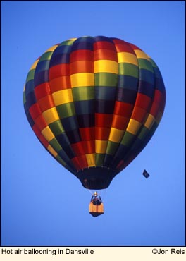 Hot air ballooning in the Finger Lakes, New York USA. Photo by Jon Reis.