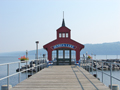 The Seneca Lake pier in Watkins Glen, New York.